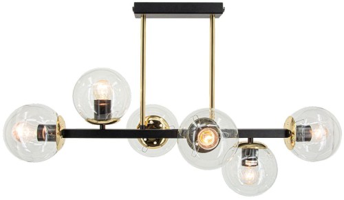 Sintra lampa sufitowa 6xE27 czarna/złota 3030/6 BL TR