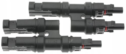 LC złącze fotowoltaiczne MC4 typ T podwójne