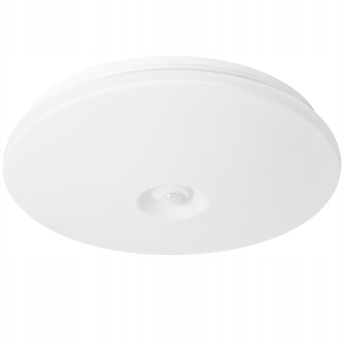 Plafon okrągły Ecolight 38 x 7,5 cm biały Czujnik Ruchu
