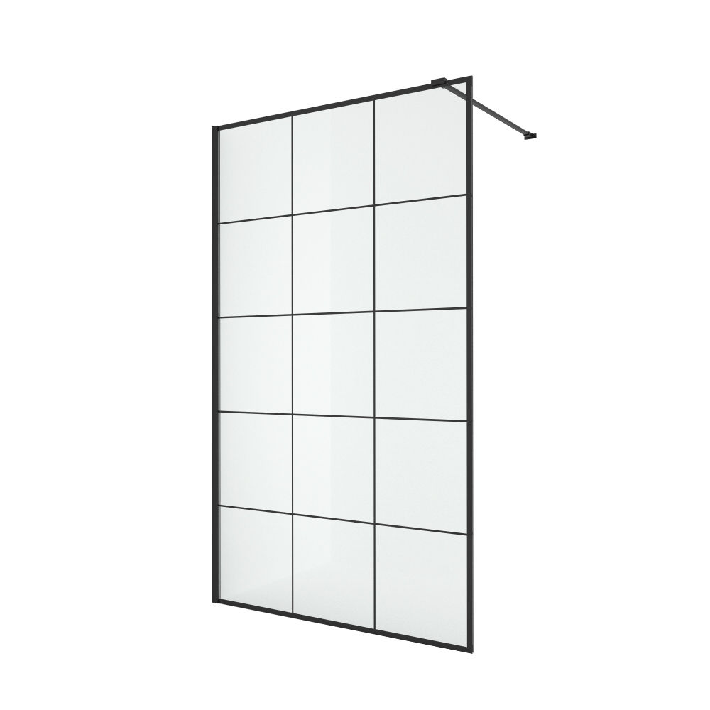 Kabina Prysznicowa Walk-In New Modus Black 120X200 5903917233293