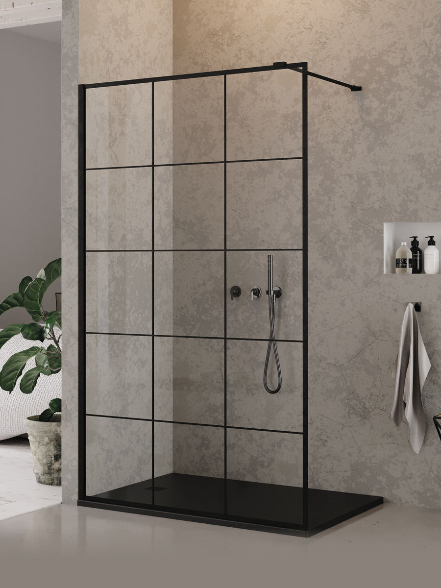 Kabina Prysznicowa Walk-In New Modus Black 110X200 5903917233286