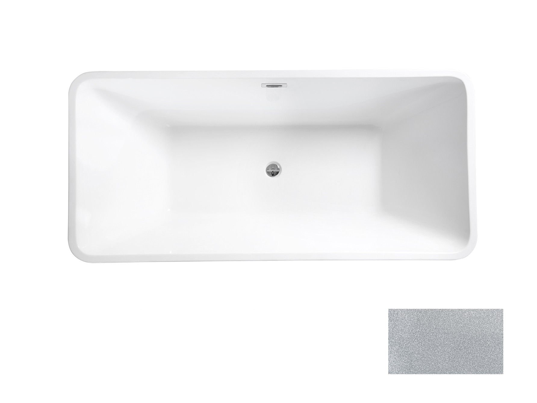 Wanna Wolnostojąca 160X80 Besco Evita Glam Wa-160-Esr