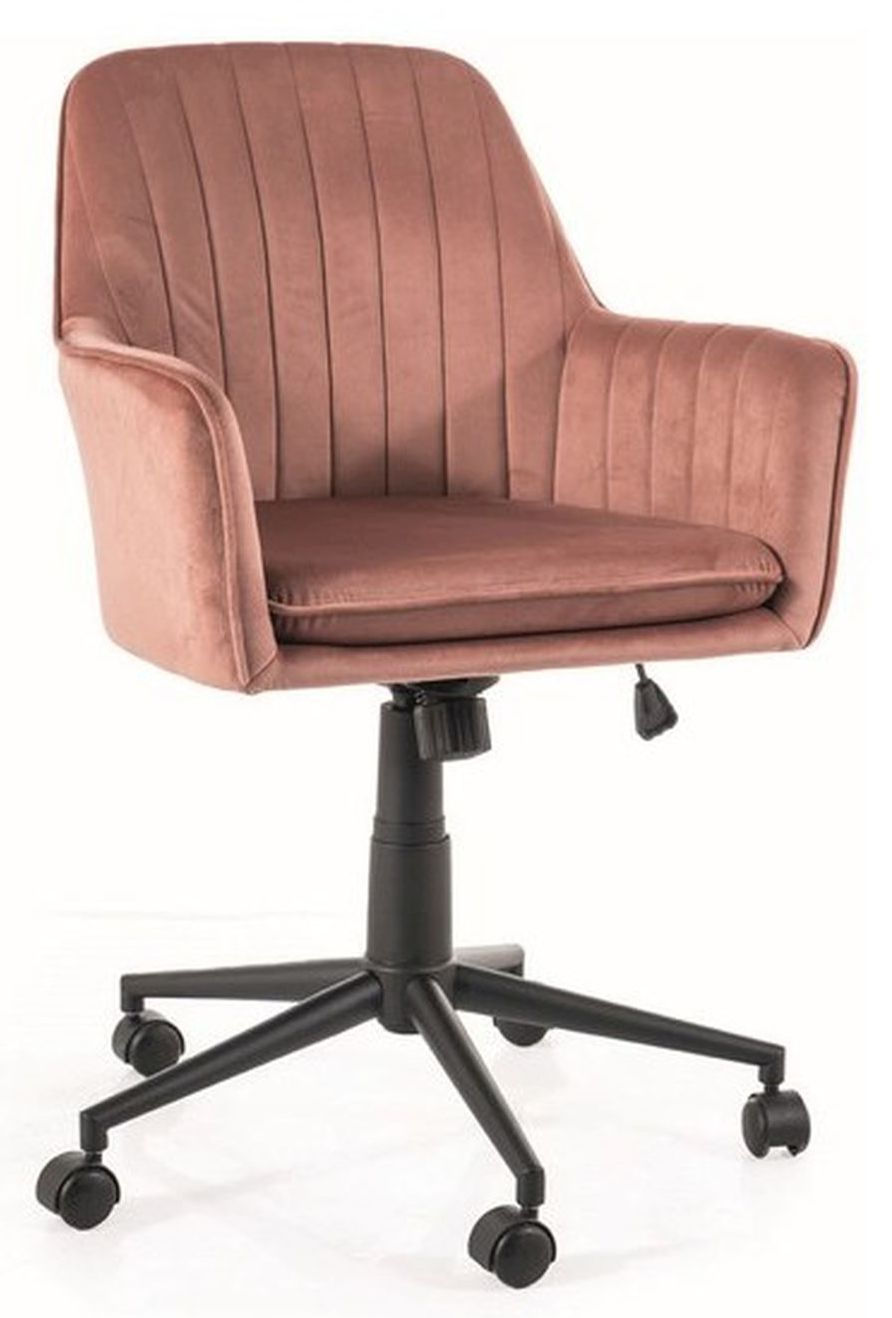 Fotel Obrotowy Q-886 Velvet Bluvel 52 Antyczny Róż