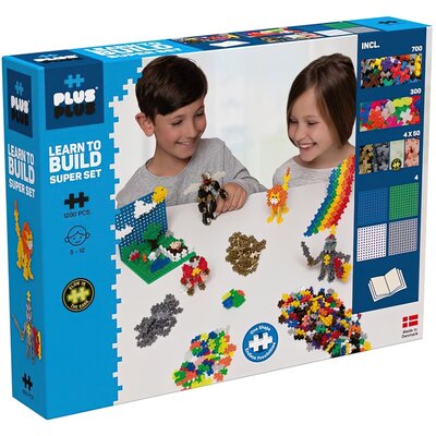 Plus Plus Klocki  Mini Basic Mix 1200 elementów 9415517466