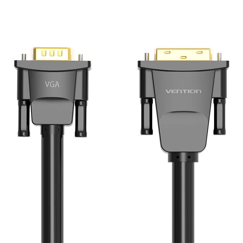 Kabel DVI(24+1) do VGA 1,5m Vention EABBG (Czarny)