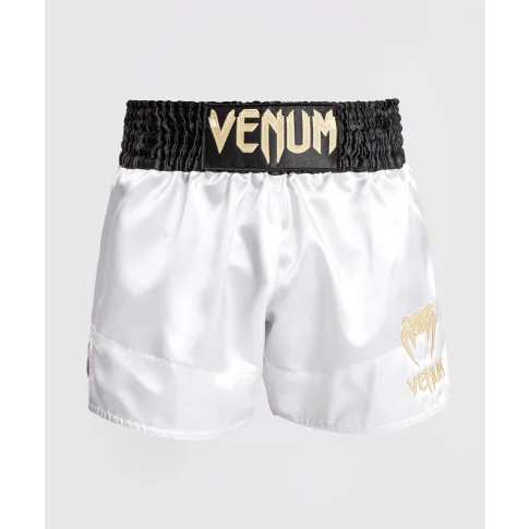 Venum Spodenki Muay Thaï Classic Shorts Black/White/White