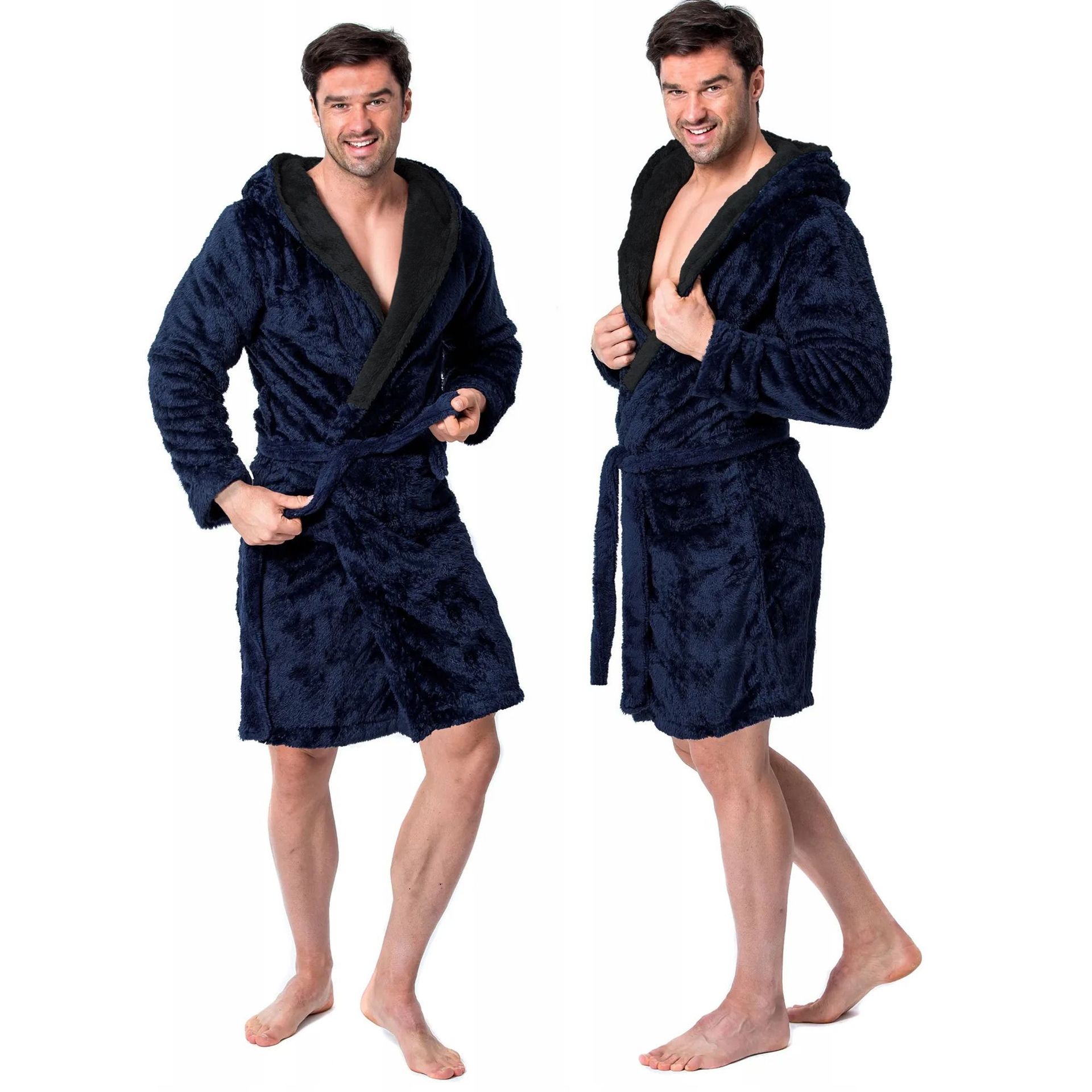 Tutumi Szlafrok męski Jordan Navy Black L