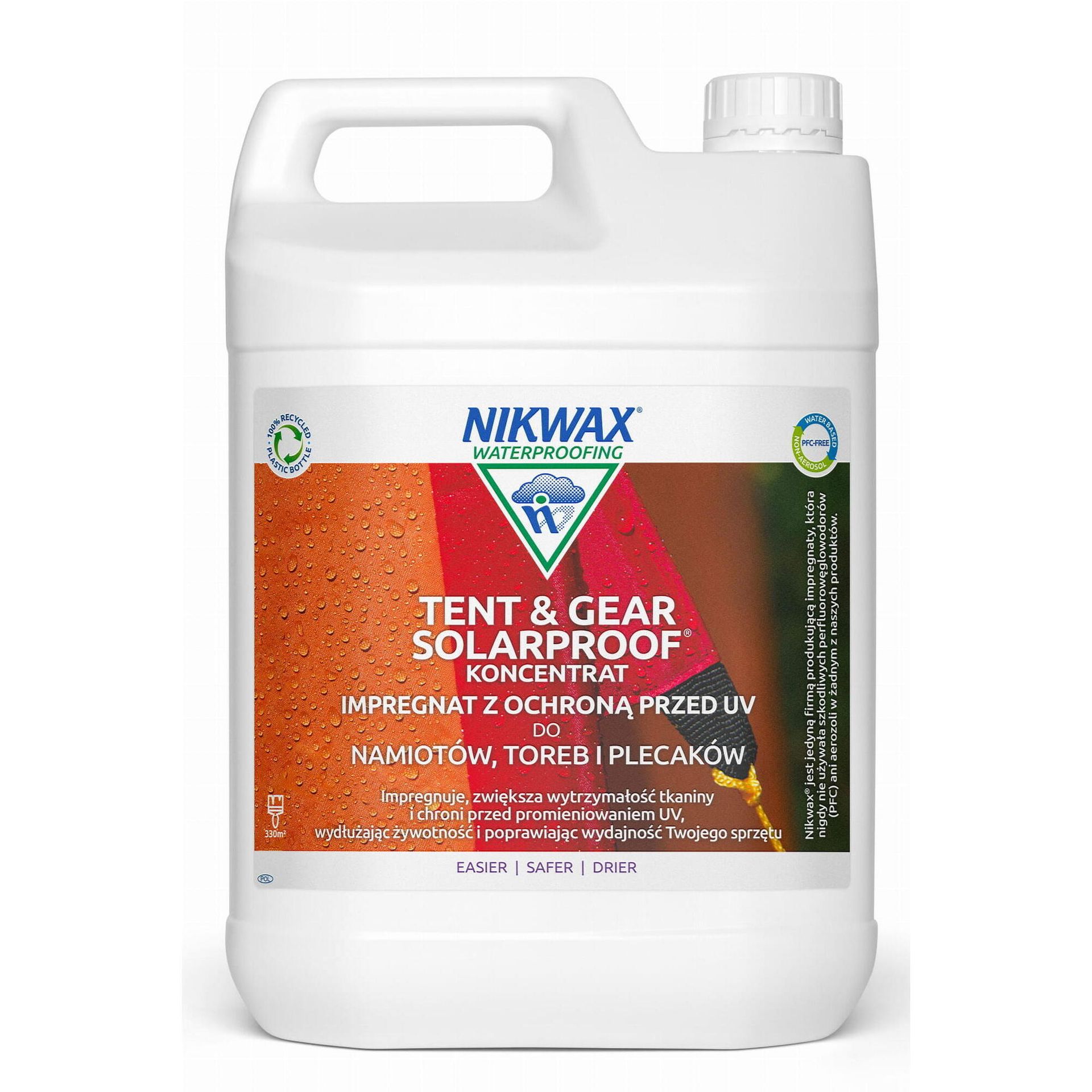 Nikwax Impregnat do namiotów i sprzętu z ochroną UV Tent & Gear SolarProof 5L