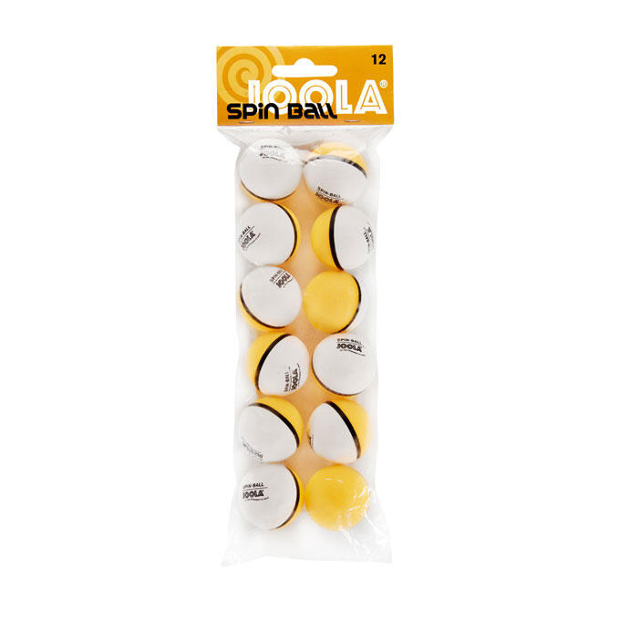 Joola TT-piłka Spin, biało-pomarańczowy, 40 MM, 42185 42185_Weiß-Orange_40 mm
