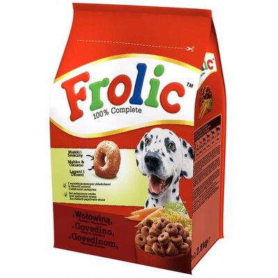 Frolic sucha karma dla psów z wołowiną warzywami i zbożem 2,8 kg