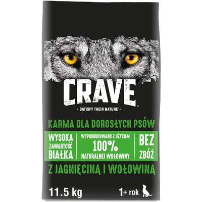 Crave Adult jagnięcina i wołowina 11,5 kg