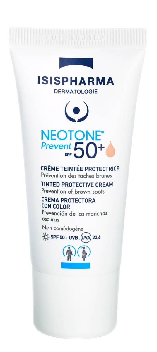 Фото - Крем і лосьйон ISIS Pharma Isispharma Neotone Prevent SPF50+ - Ochronny krem tonujący jasne zabarwien 