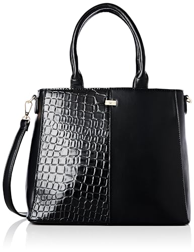 caspio Damska torba z uszami z wytłoczeniem gadów Shopper, czarny, jeden rozmiar