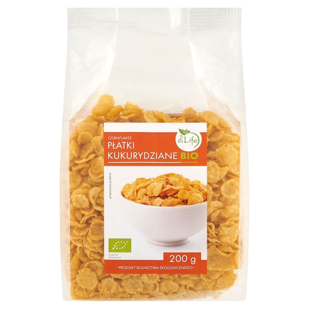 BioLife BIOLIFE PŁATKI KUKURYDZIANE BEZ CUKRU BIO 200G BL686
