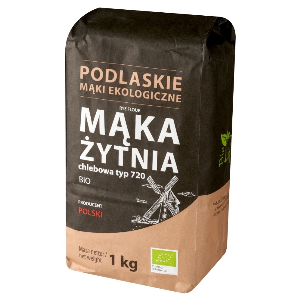 BioLife BIOLIFE MĄKA ŻYTNIA CHLEBOWA TYP 720 BIO 1KG BL133