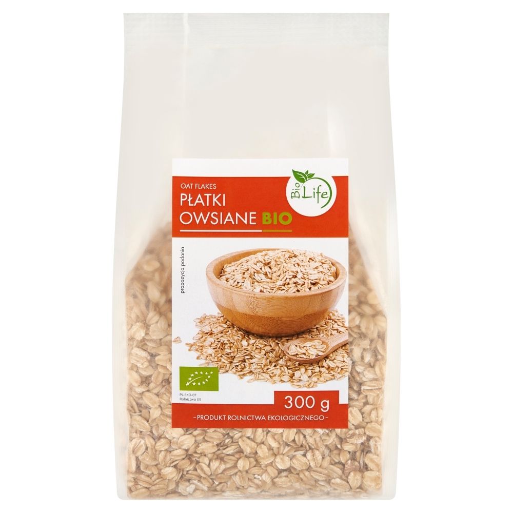 BioLife BIOLIFE PŁATKI OWSIANE BIO 300G BL341