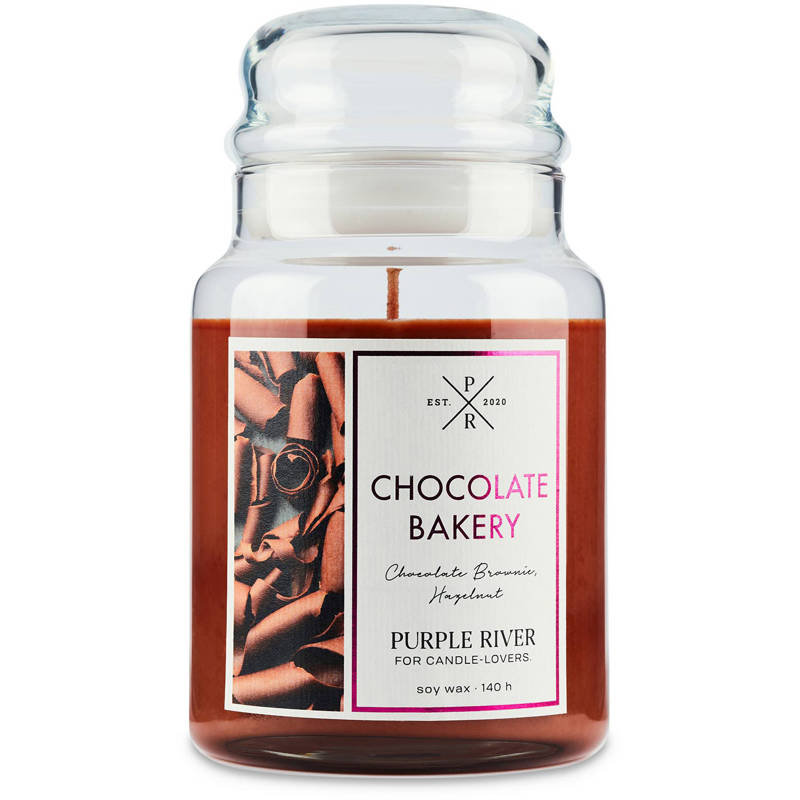 Purple River sojowa naturalna świeca zapachowa w szkle 22 oz 623 g - Chocolate Bakery