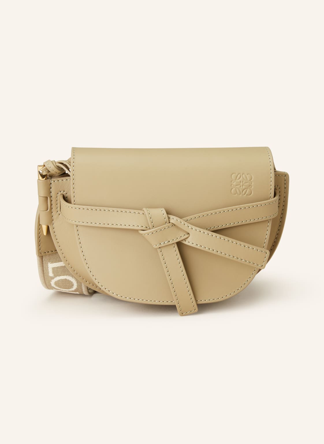 Loewe Torba Na Ramię Mini Gate Dual gruen