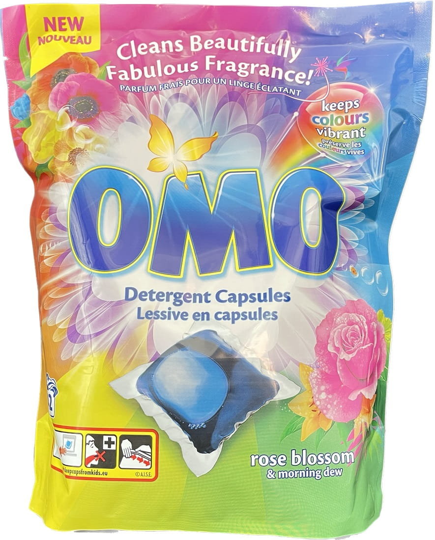 OMO Color Rose Blossom & Mornin Dew kapsułki 42p 840g