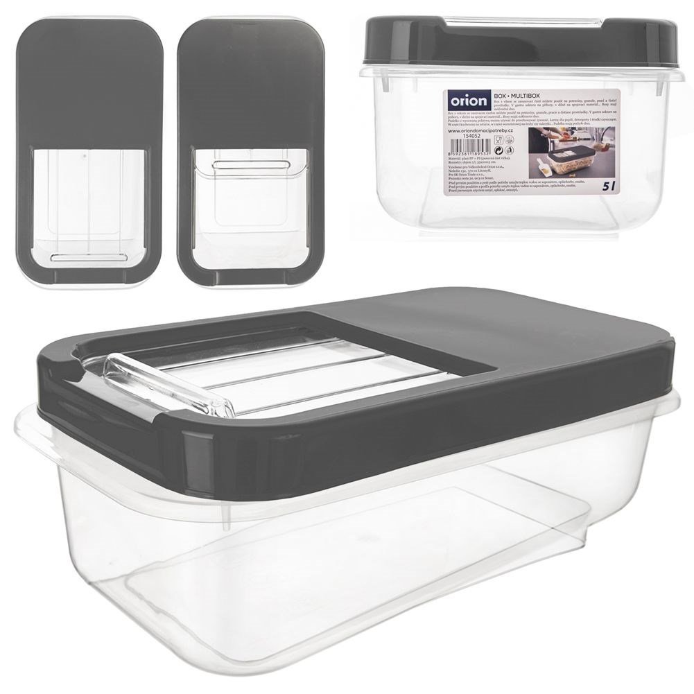 Pojemnik Do Przechowywania Na Kapsułki, Karmę, Proszek Do Prania Żywność 5L