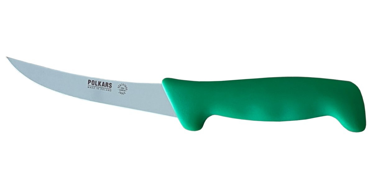 Polkars nóż masarski nr 17 zielony (12,5 cm)
