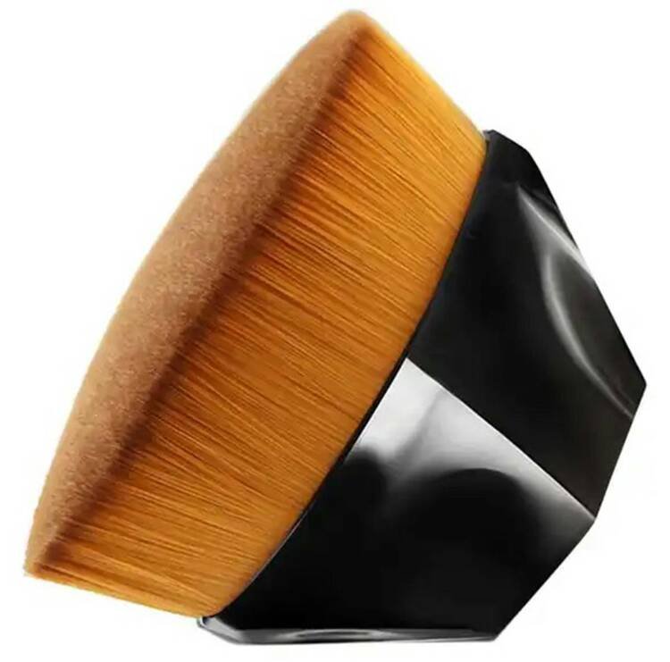 Aptel, Gęsty Pędzel Do Podkładu I Fluidu 6cm Z Czarnym Etui