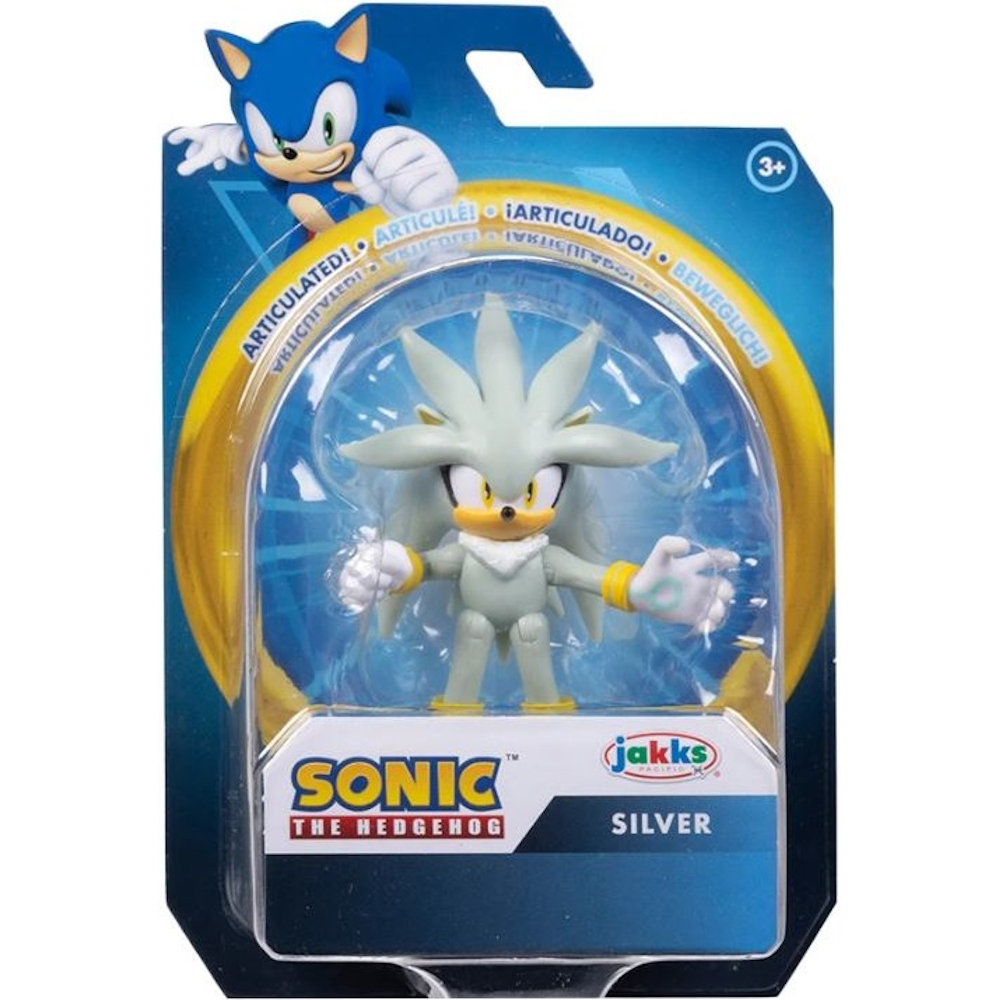 Sonic The Hedgehog Jakks Pacific Oryginalna Ruchoma Figurka Silver 7Cm