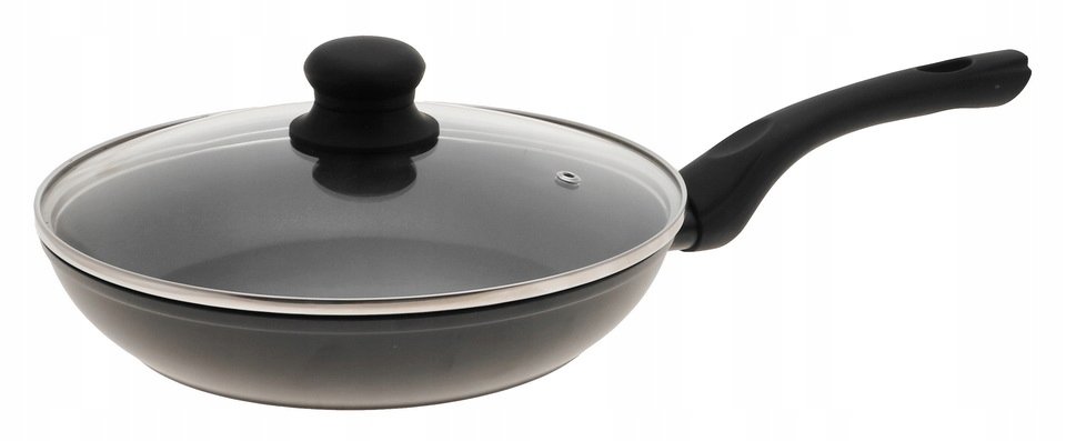 Patelnia Z Powłoką Teflonową Nieprzywierającą Pokrywką 20Cm 1265P