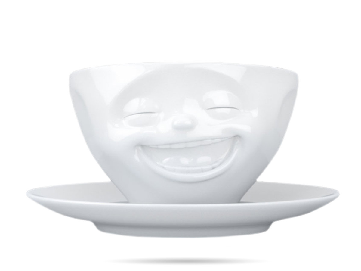 Uśmiechnięta Filiżanka Ze Spodkiem Laughing Prezent Tassen 58Products