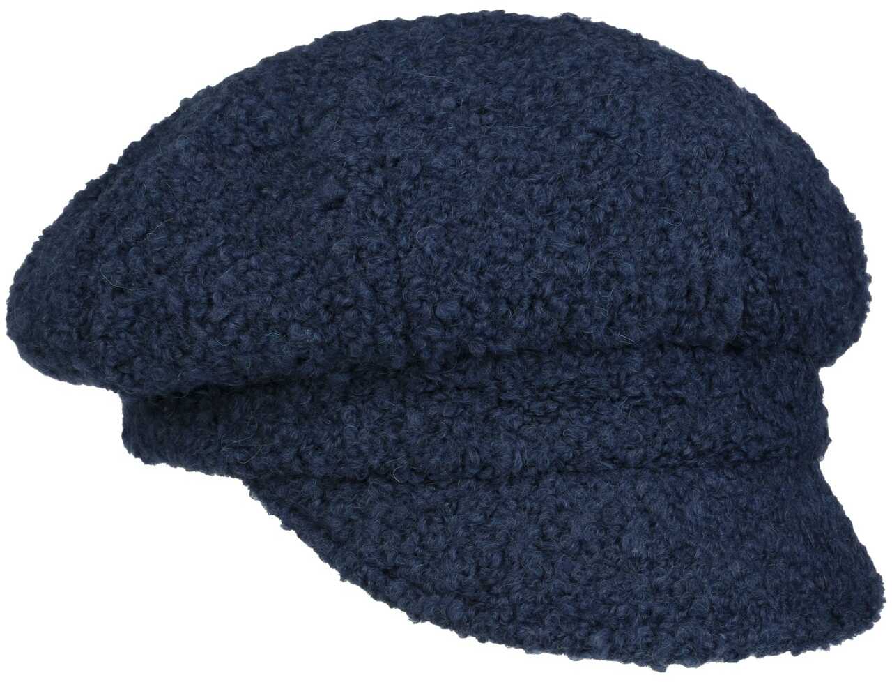 Czapka Kaszkiet Uni Bouclé by Gebeana, niebieski, One Size