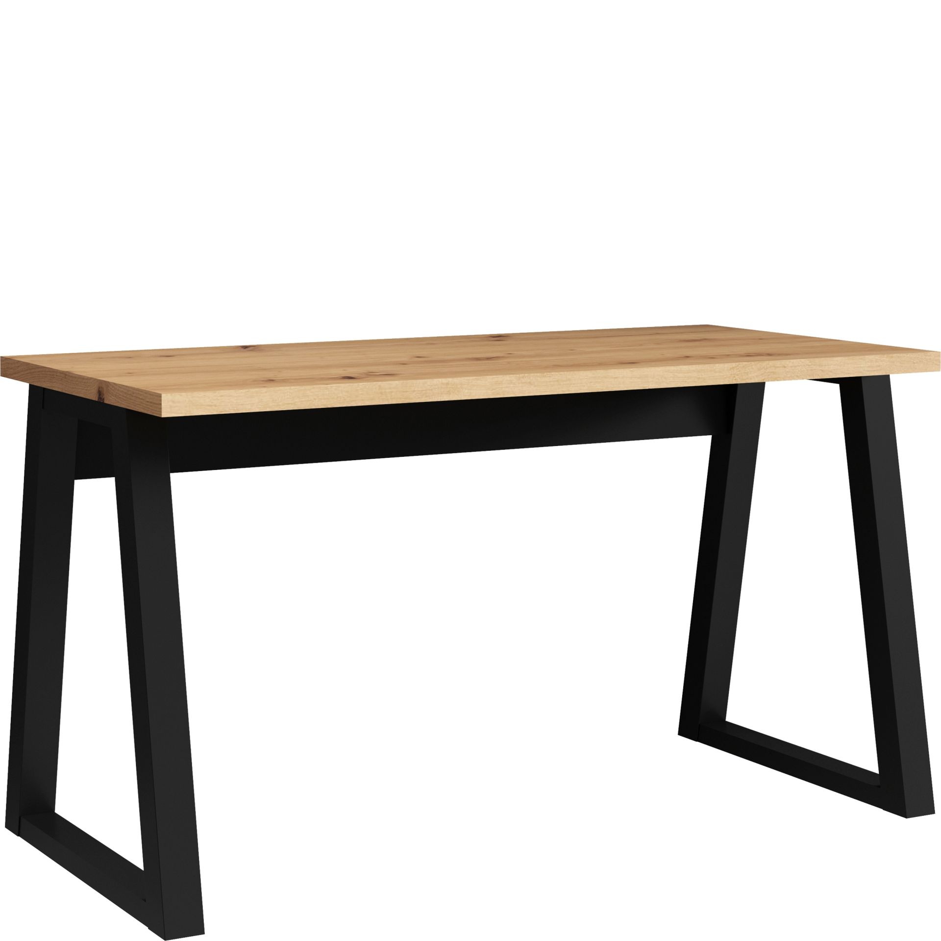 Biurko Iga Dąb Artisan Meblomax Dąb Artisan, Czarny