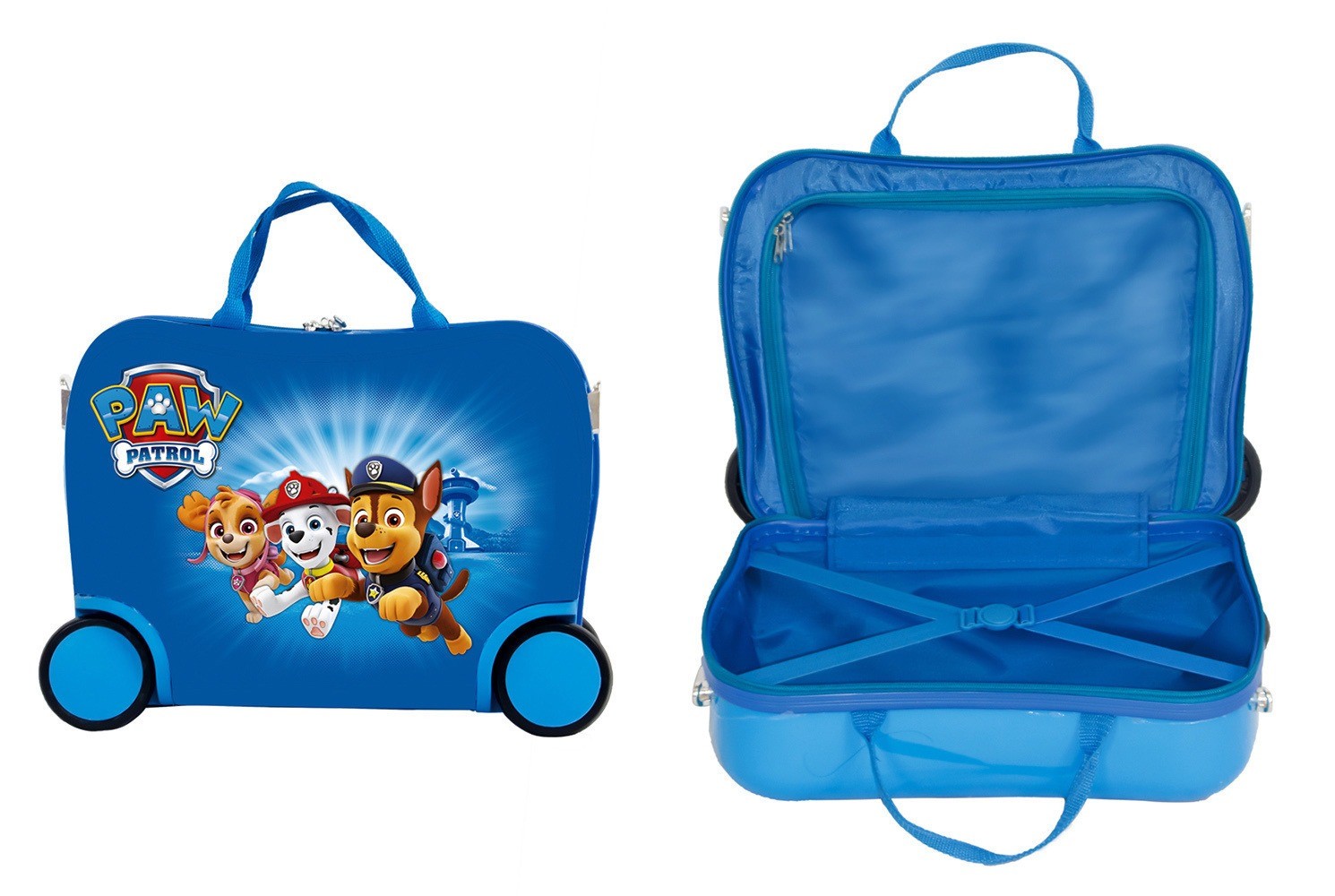 ﻿Jeżdżąca walizka podróżna - Psi Patrol - niebieska mała