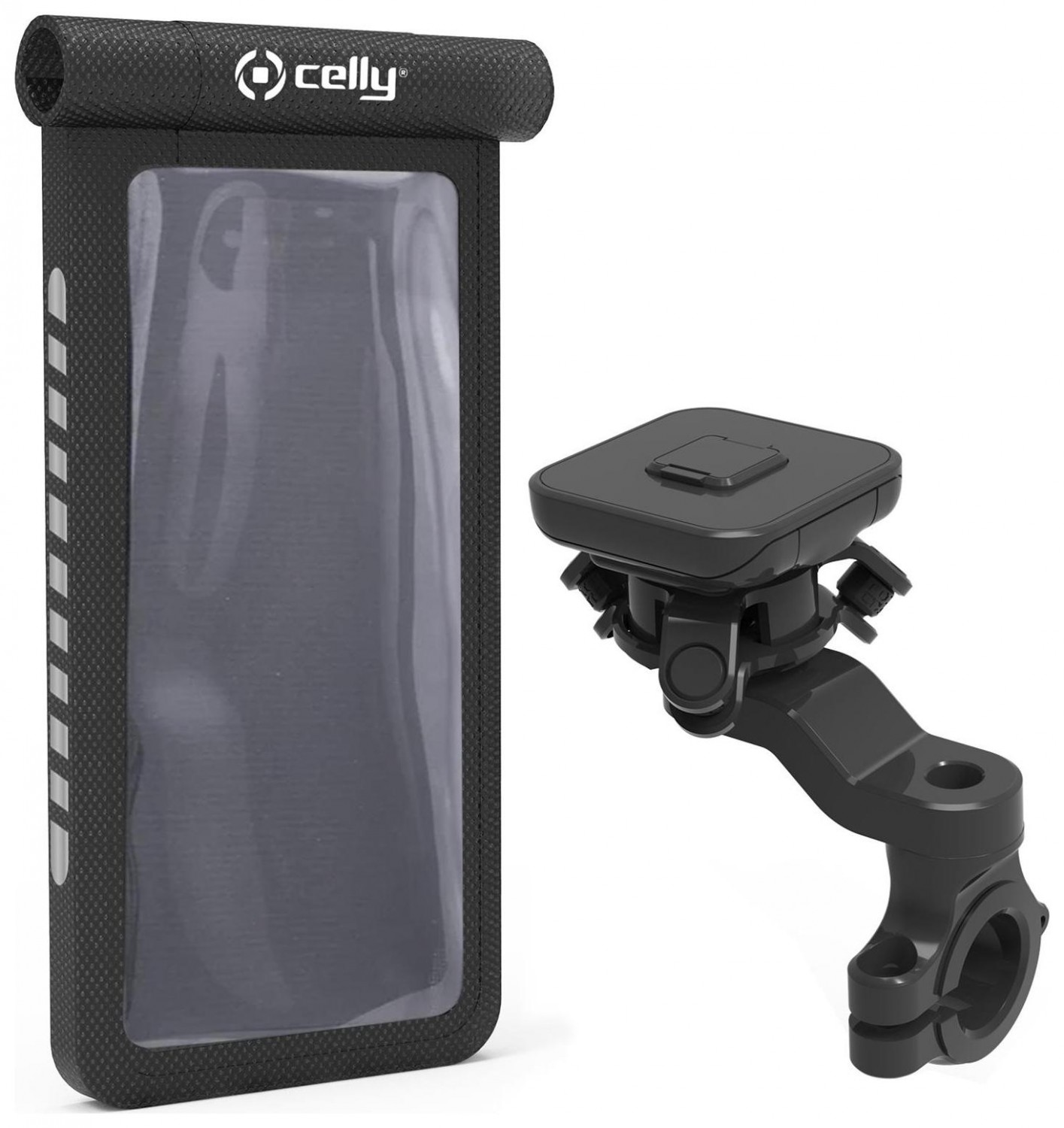 Celly SNAPMAGFLEX do smartfona na motor, rower, hulajnogę z pokrowcem i magnesem