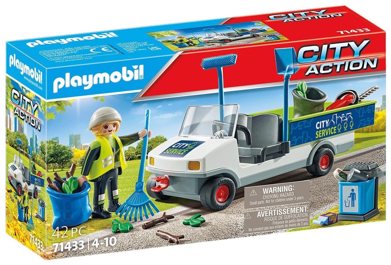 Playmobil City Action 71433 Sprzątanie miasta samochodem elektrycznym