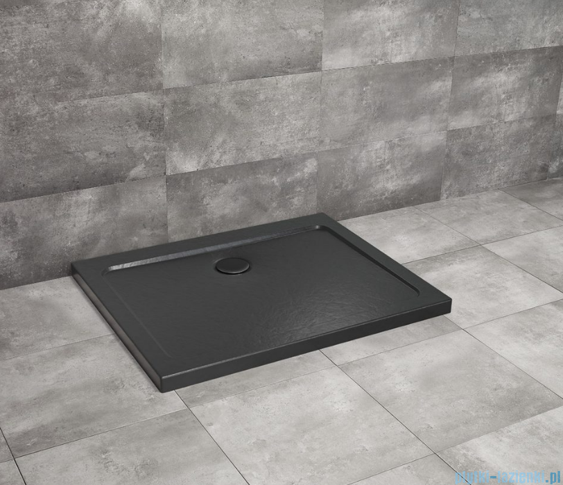 Radaway Doros D Stone brodzik 110x80x5 czarny SDRD1180-01-54S