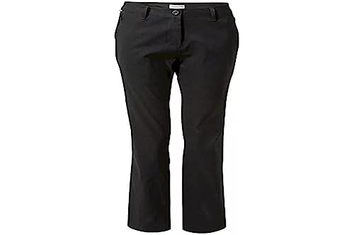 Craghoppers Wodoodporne damskie spodnie Kiwi pro. Wodoodporne, oddychające i wiatroszczelne damskie spodnie do chodzenia na lato i zimę. Czarny