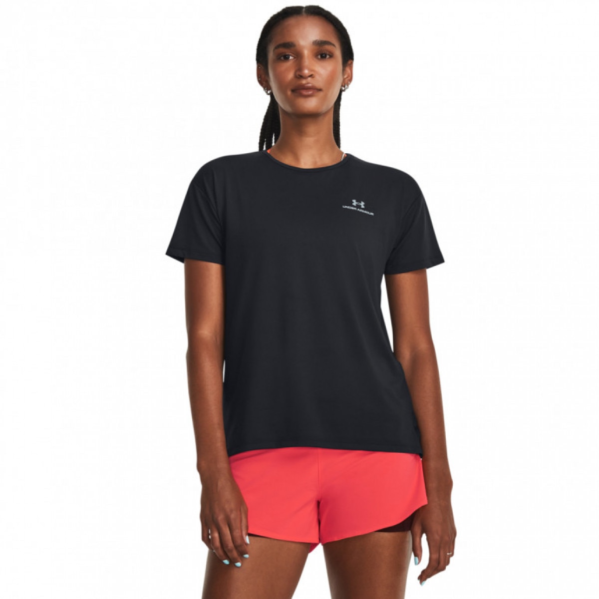 Damska koszulka treningowa Under Armour UA Rush Energy SS 2.0 - czarna - UNDER ARMOUR