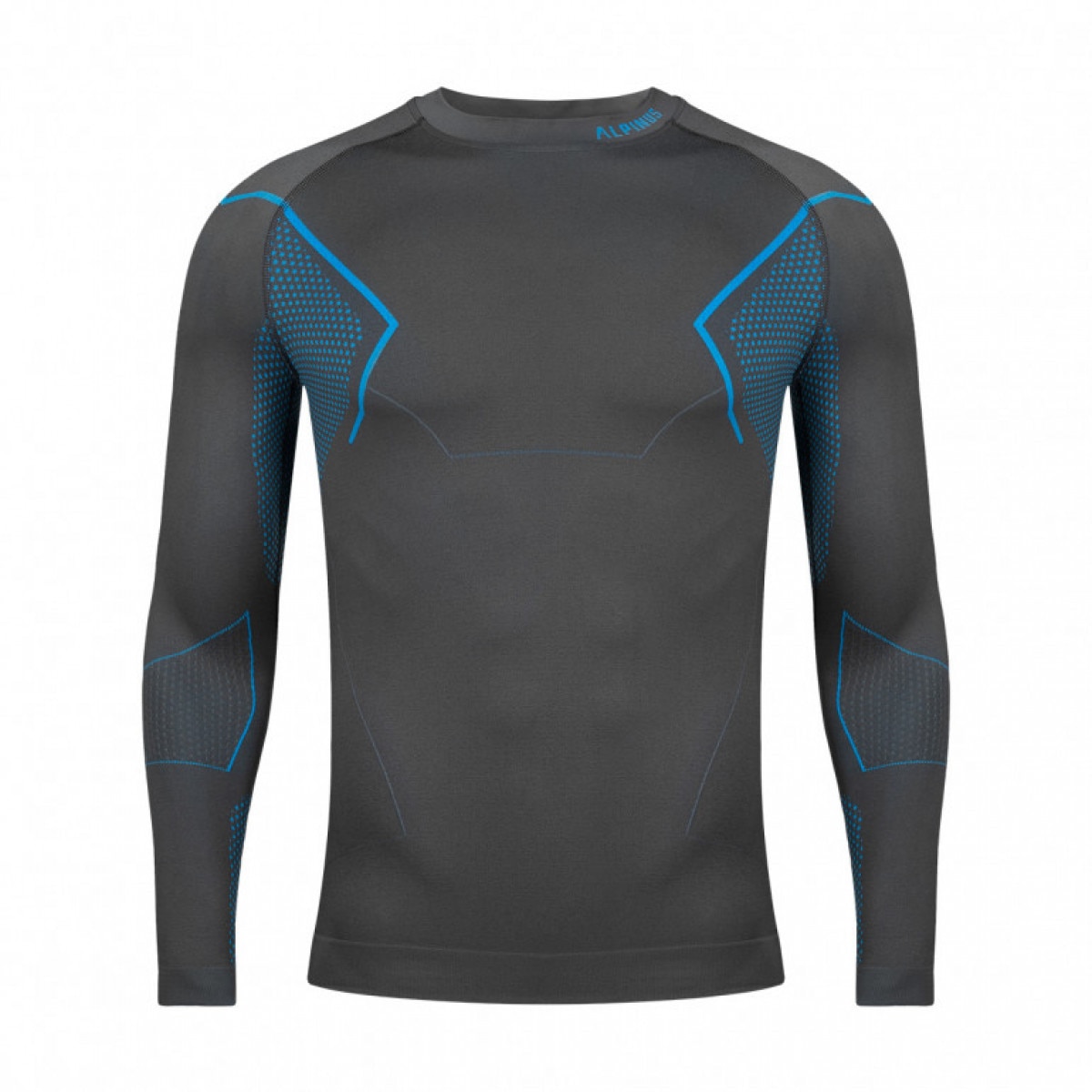 Męski longsleeve termoaktywny Alpinus Active Base Layer - szary - ALPINUS