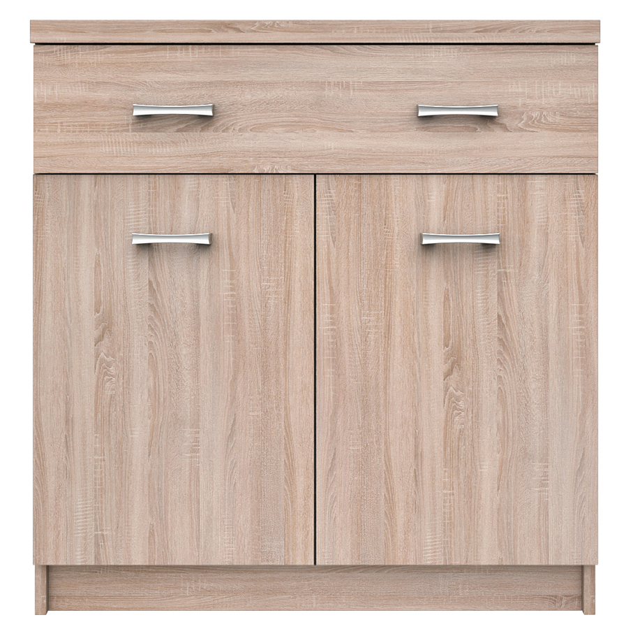 Komoda z szufladą i półkami 80 cm dąb sonoma B2-R04