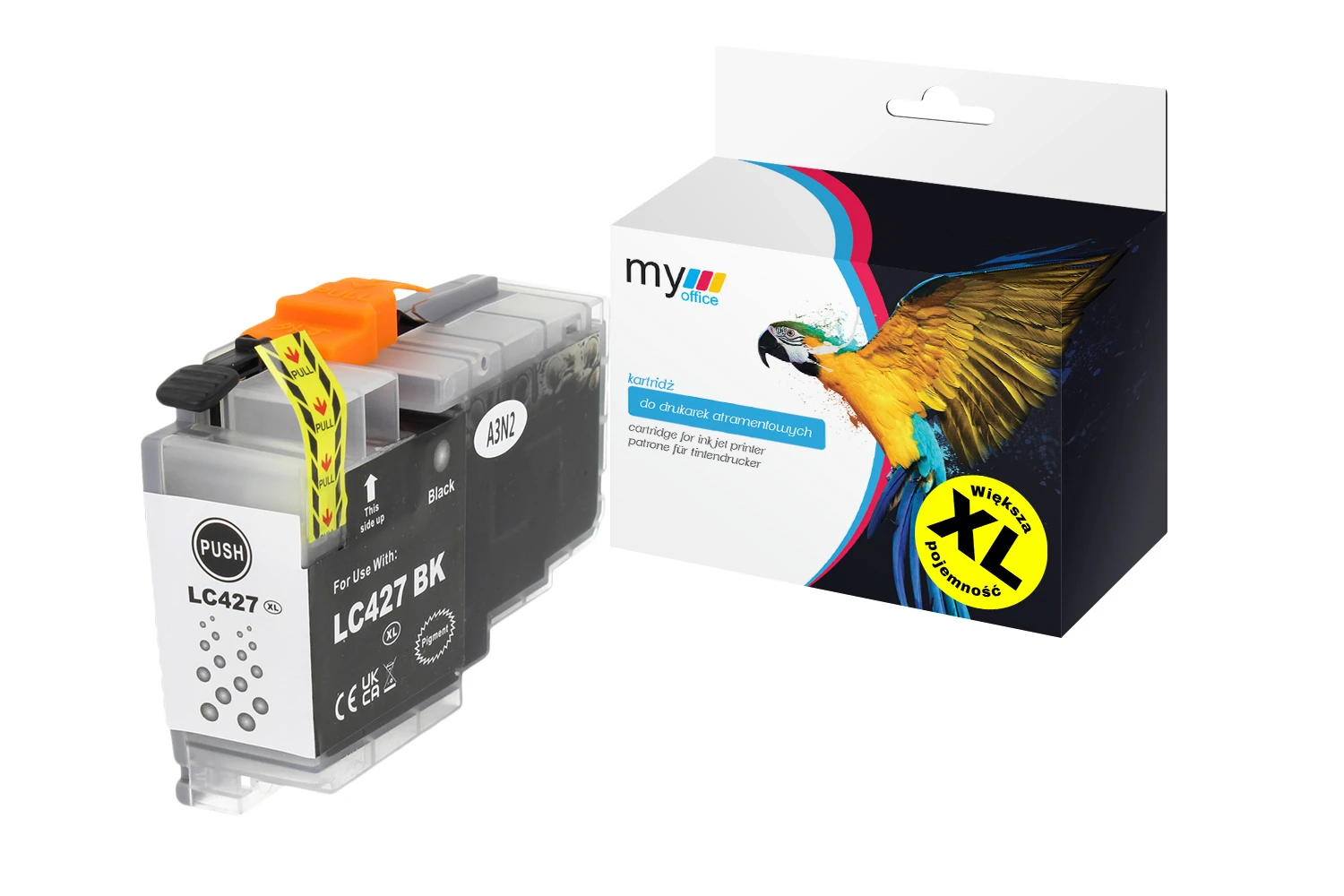 Zamiennik tuszu Brother LC427 XL BK marki My Office