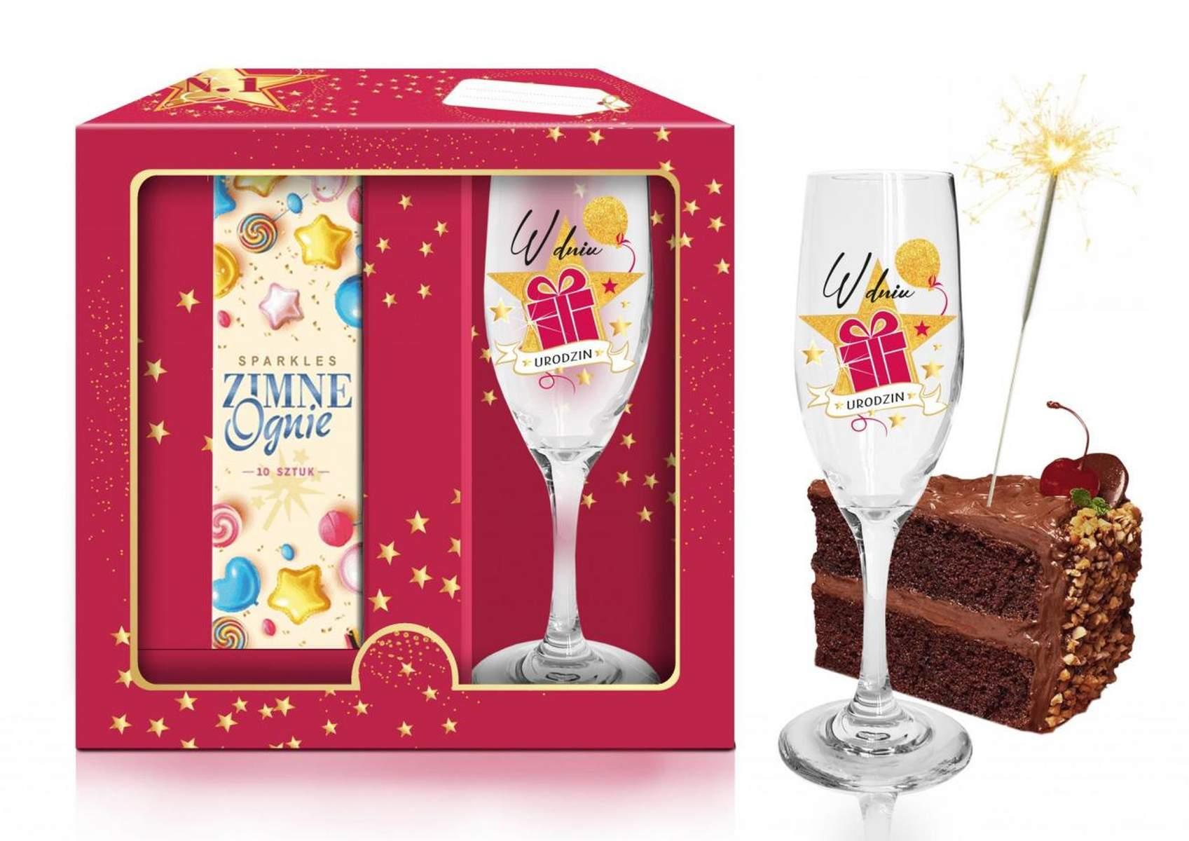 Kieliszki urodzinowe prezent zestaw shoty imprezowe