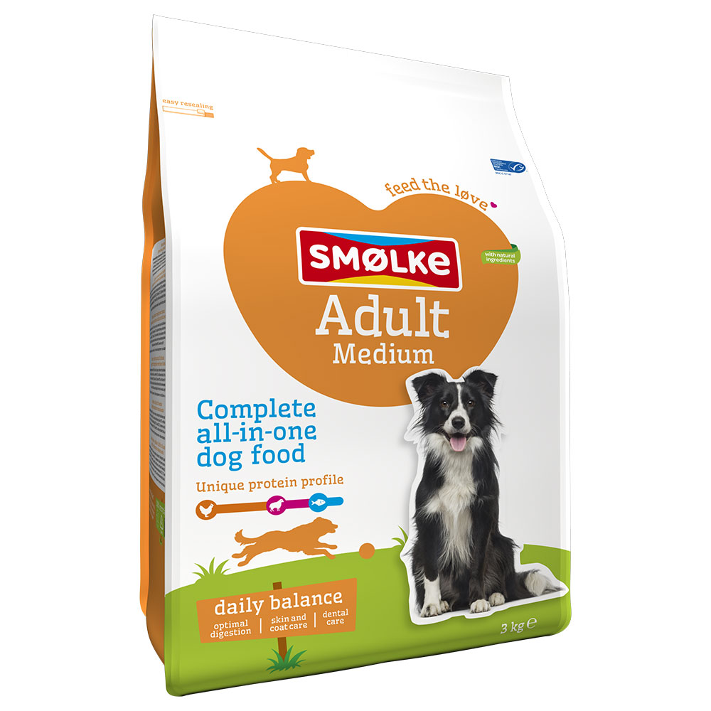 Smølke Adult Medium Dog Food - 3 kg