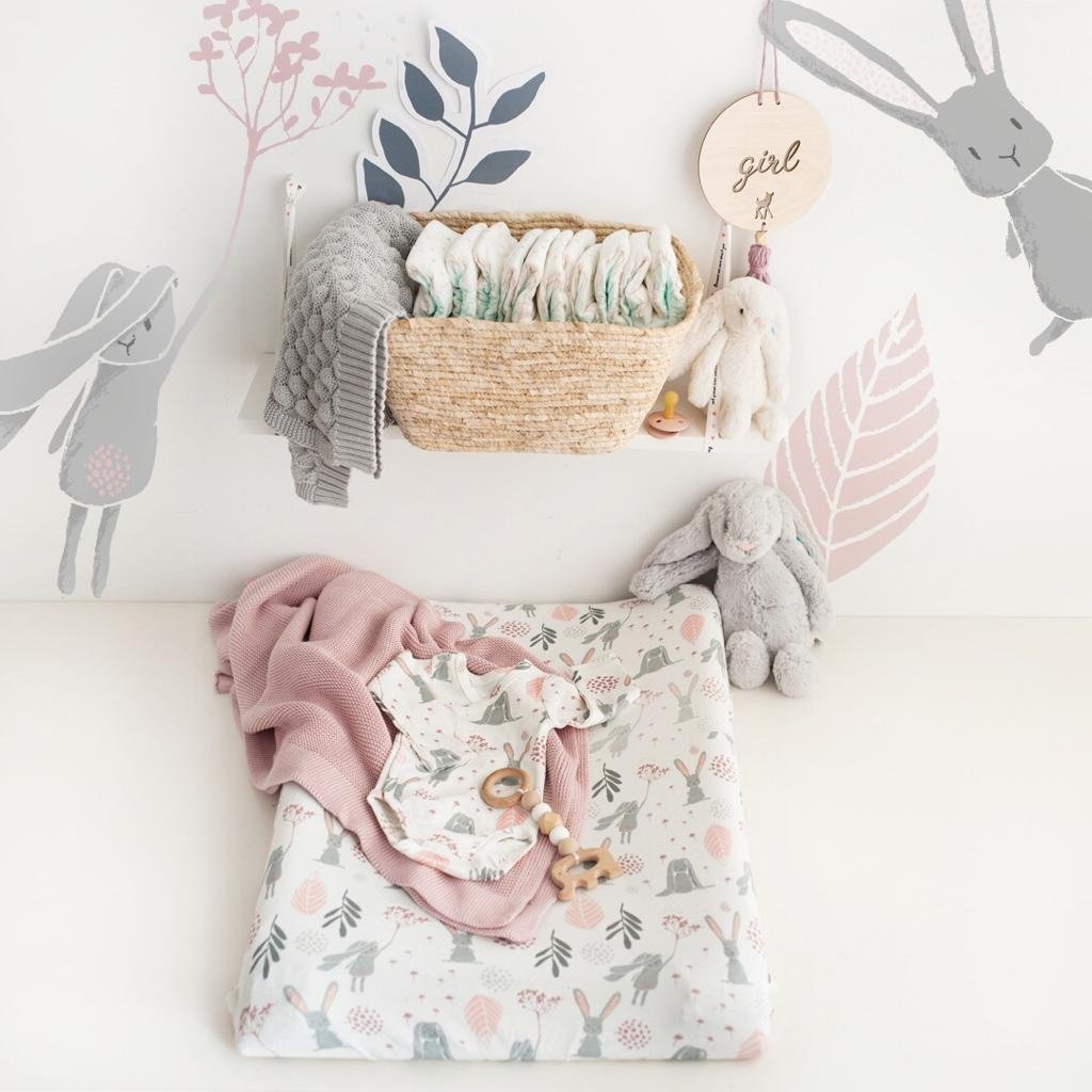 ColorStories Prześcieradełko na przewijak Bunny