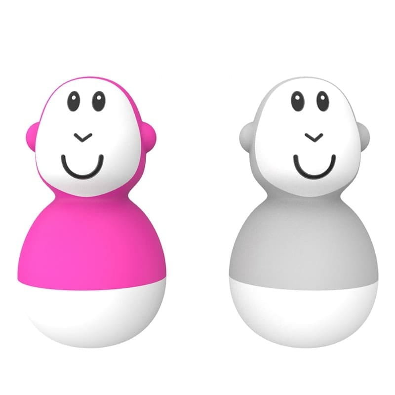 Matchstick Monkey - 2 Pływające Kiwaczki Małpki Pink & Grey - Zabawka Do Kąpieli