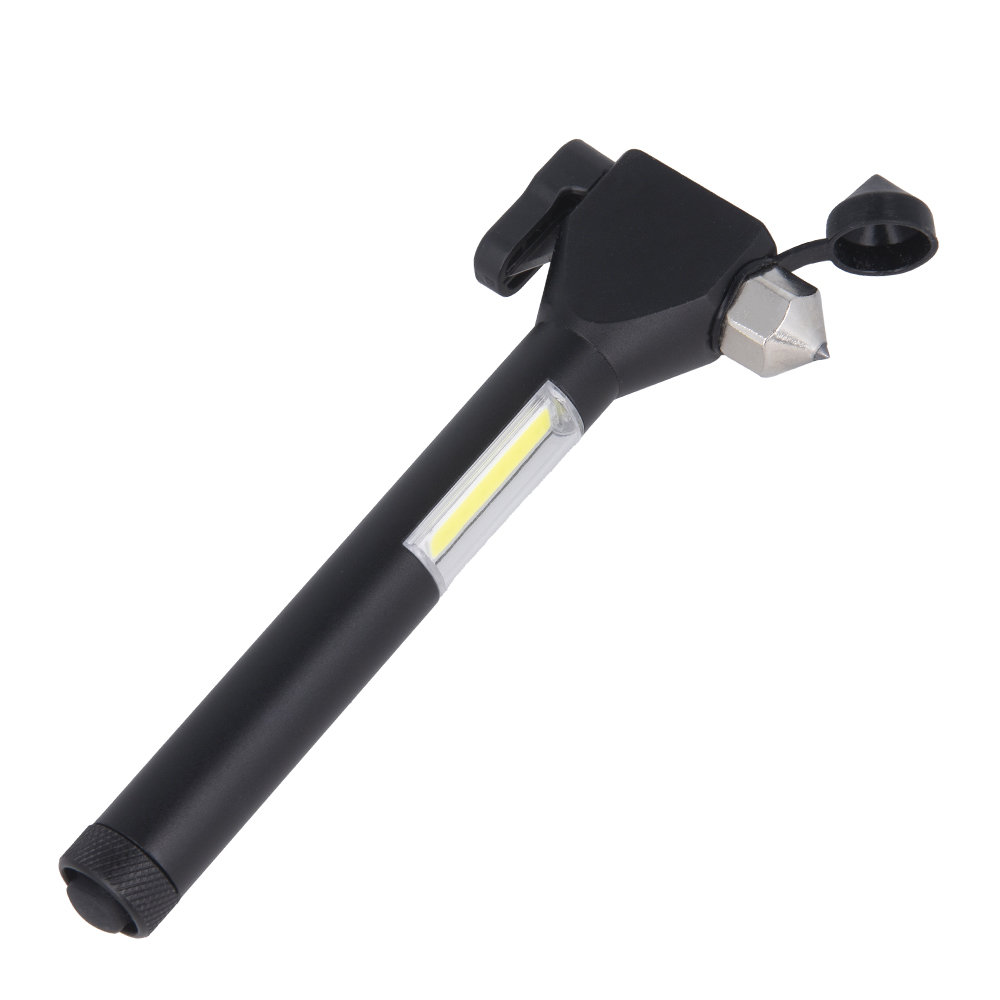 Latarka ręczna LED EMERGENCY z magnesem i młotkiem 2xAAA COB FLF-03 Forever Light