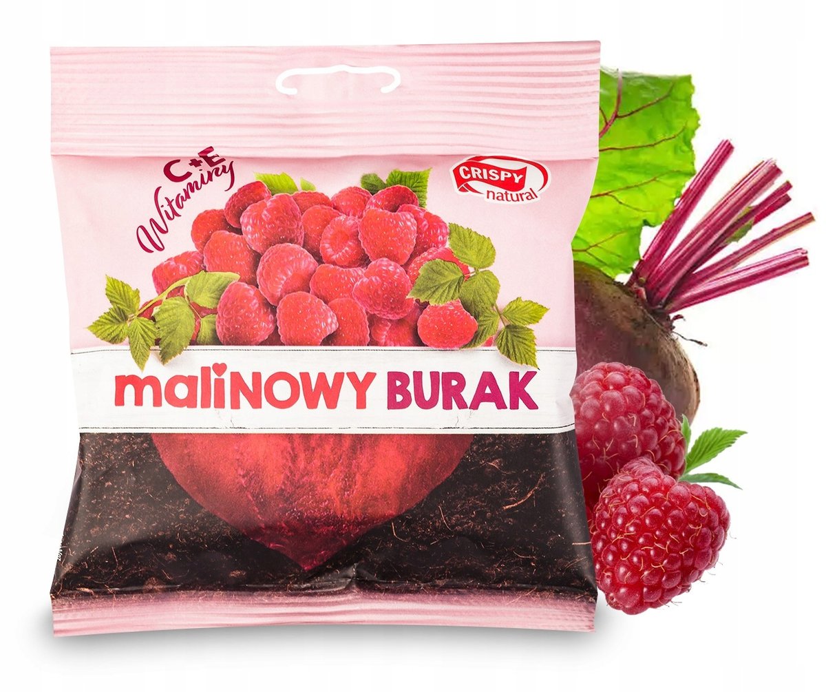 Crispy Natural Suszony Burak Malinowy 18g