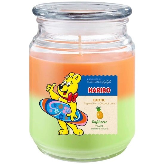 Świeca zapachowa 2w1 Haribo 510 g - Exotic