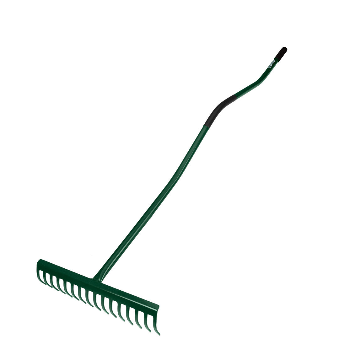 Grabie do liści trawy ogrodowe 16 zębów 150cm metalowe VERTO 15G081