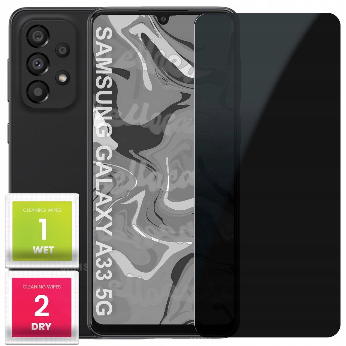 Szkło Hartowane Do Samsung Galaxy A33 5G Antyszpiegowskie Anti-Spy Folia 9H