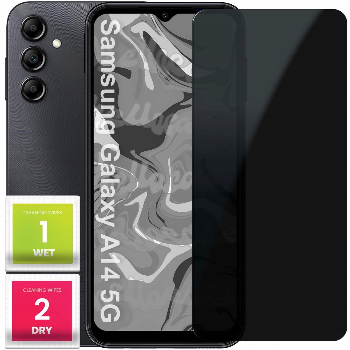 Szkło Hartowane Do Samsung Galaxy A14 5G Antyszpiegowskie Anti-Spy Folia 9H